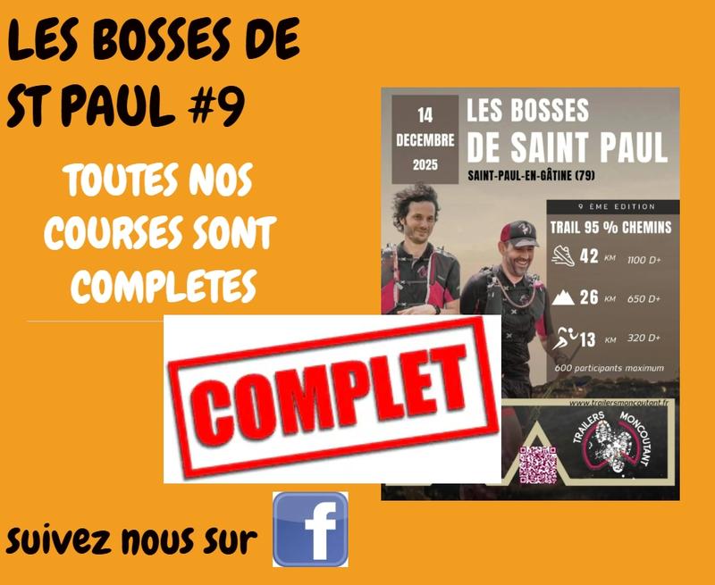 Trail - les Bosses de St Paul - Complet