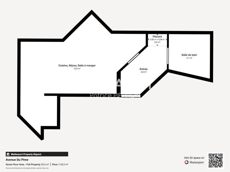 Appartement - 27 m² - 1 pièce