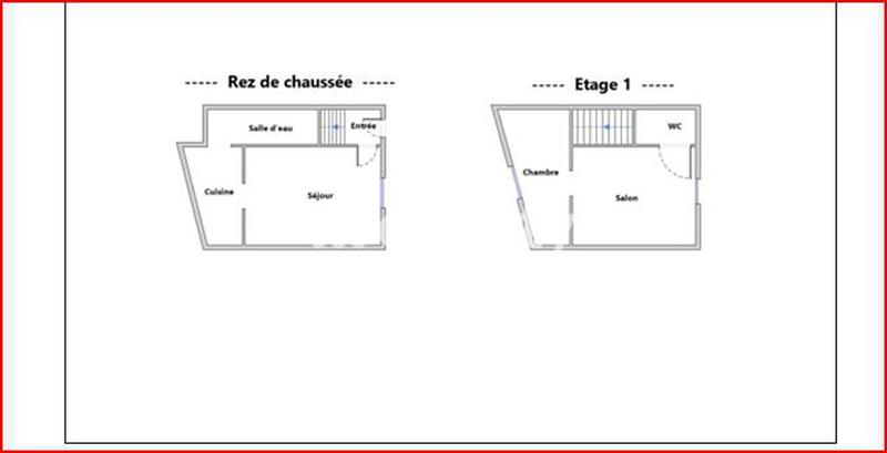 Maison de ville - 50 m² - 3 pièces