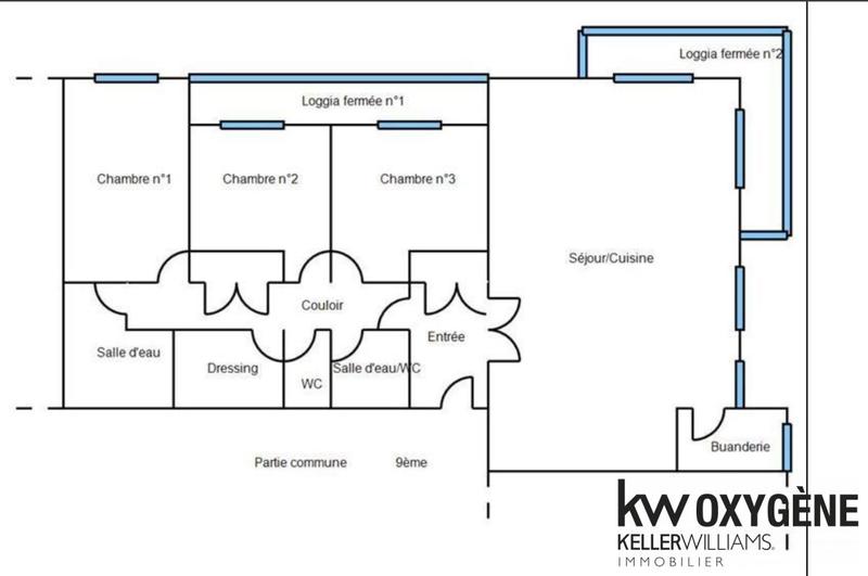 Appartement - 103 m² - 5 pièces