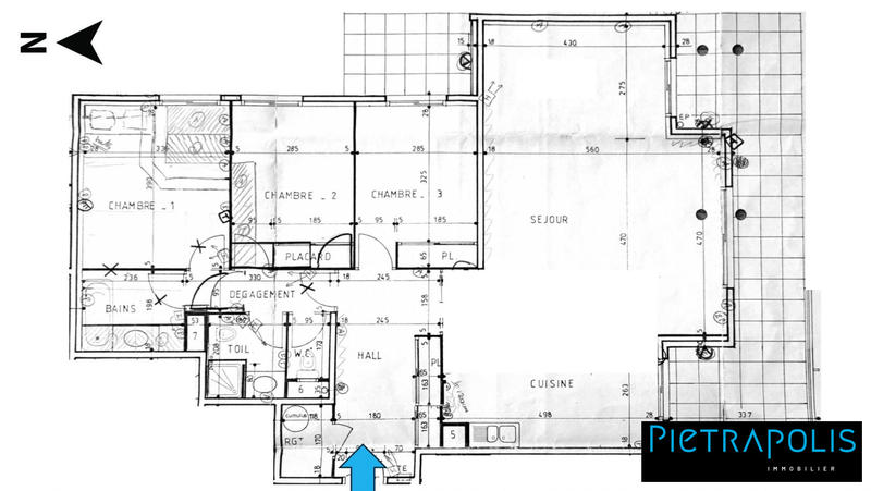 Appartement - 116 m² - 5 pièces