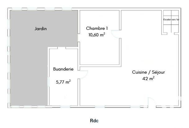 Maison - 75 m² - 3 pièces