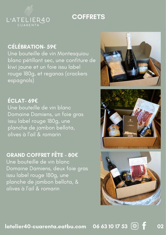 L'atelier 40- Cuarenta installera son corner éphémère chez les gourmandises de Nicolas