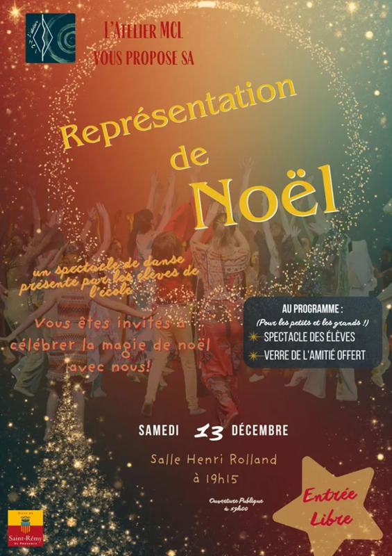 Représentation de Noël par l'Atelier Mcl