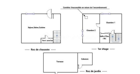 Mazet - 46 m² - 3 pièces