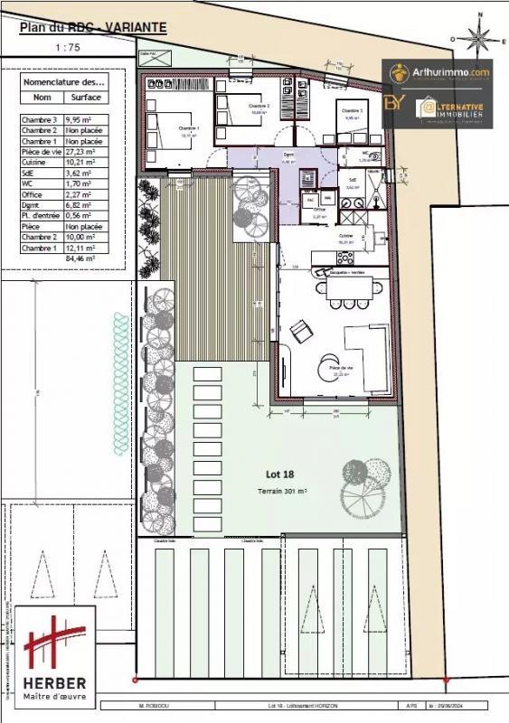 Terrain constructible - 301 m²