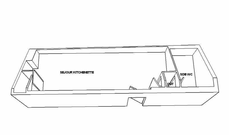 Appartement - 20 m² - 1 pièce