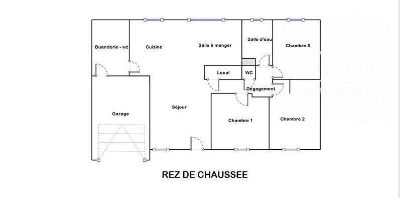 Maison - 86 m² - 5 pièces