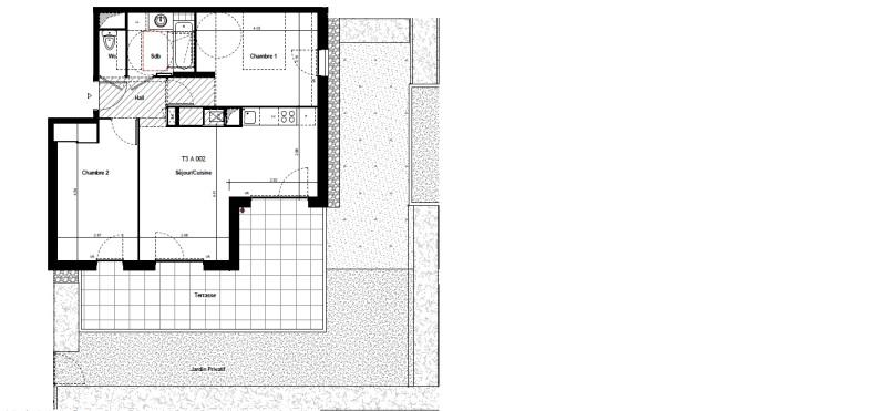 Appartement - 57 m² - 3 pièces