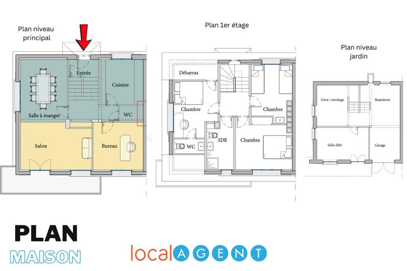 Maison - 106 m² - 7 pièces