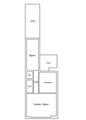 Appartement - 38 m² - 2 pièces