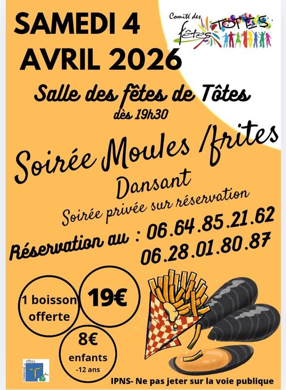 Soirée dansante Moules Frites