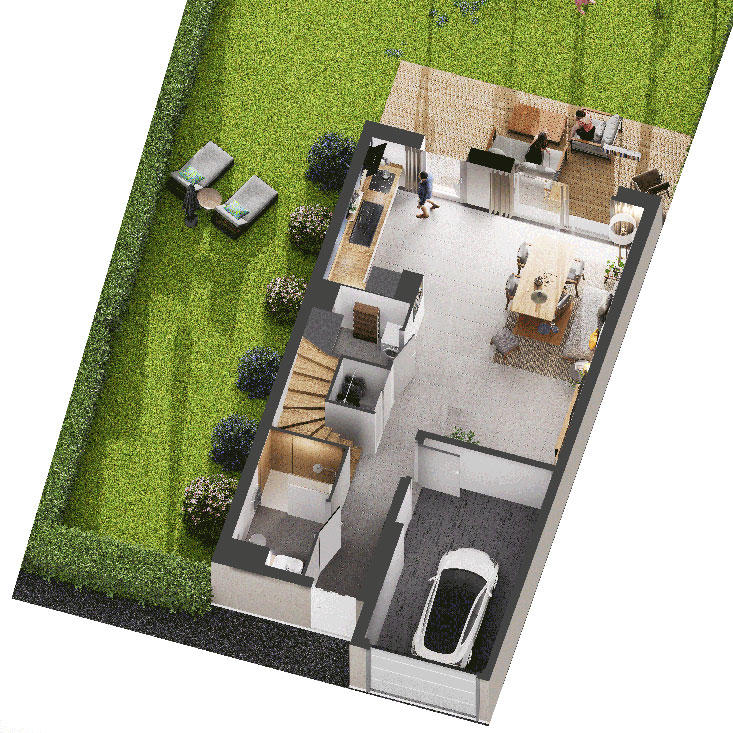 Maison - 97 m² - 4 pièces