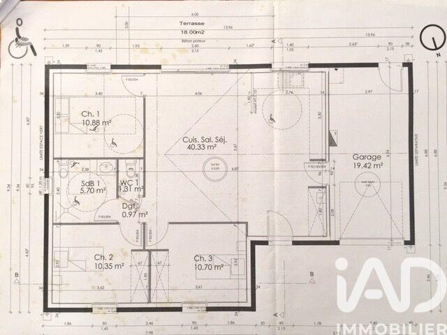 Maison - 80 m² - 4 pièces