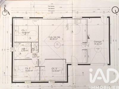 Maison - 80 m² - 4 pièces