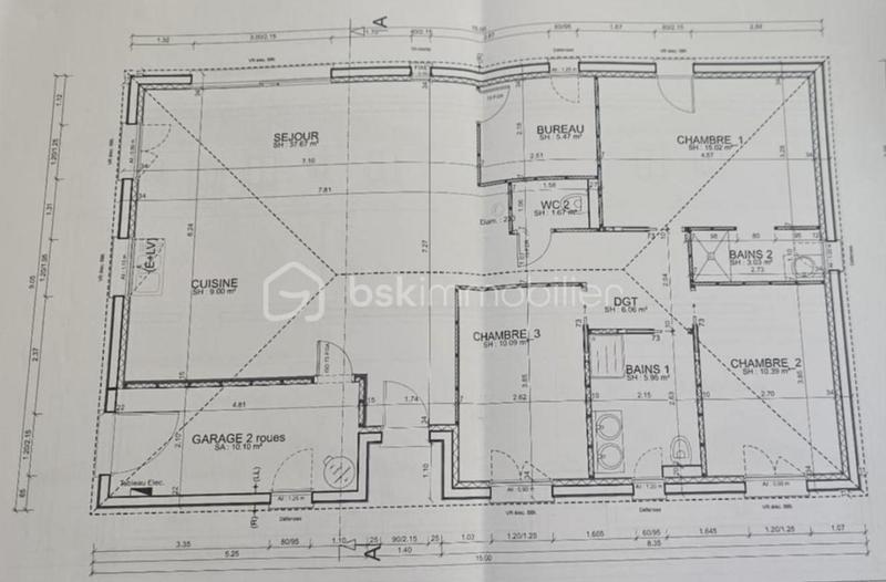Maison - 119 m² - 5 pièces