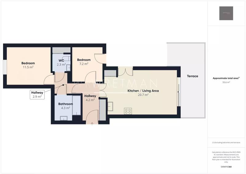 Appartement - 57 m² - 3 pièces