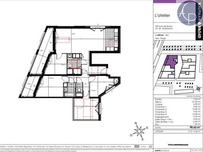 Appartement - 99 m² - 5 pièces