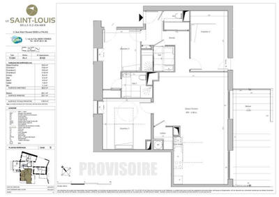 Appartement - 99 m² - 3 pièces