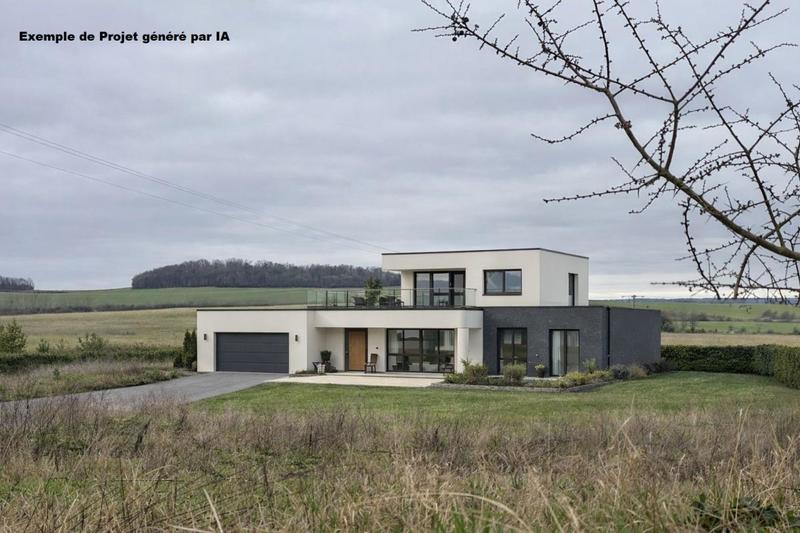 Terrain constructible - 1 900 m²