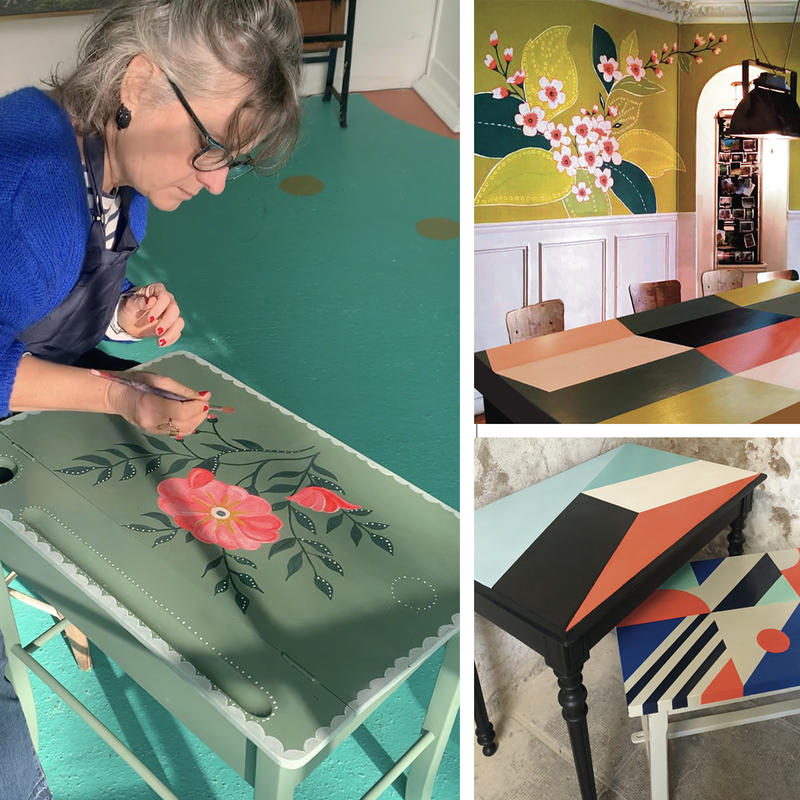 Stage de peinture sur mobilier à la Citronnerie