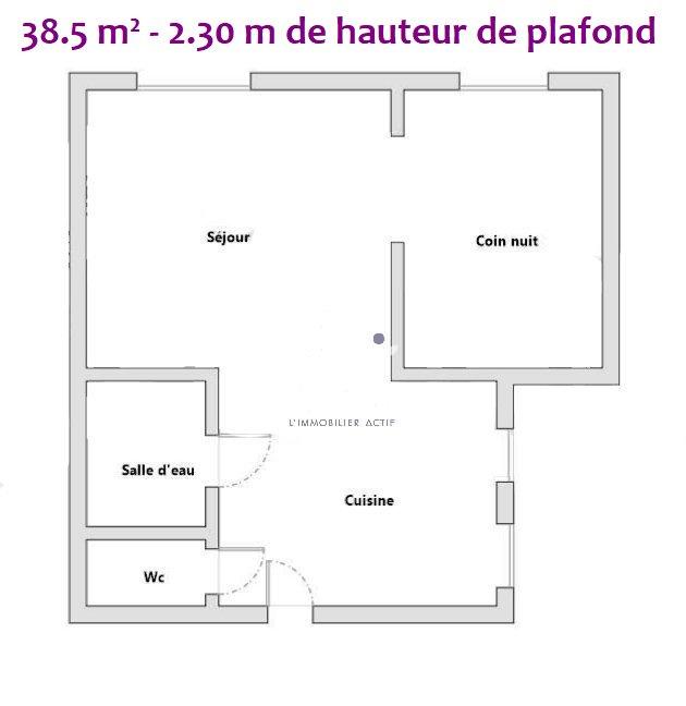 Appartement - 38 m² - 1 pièce