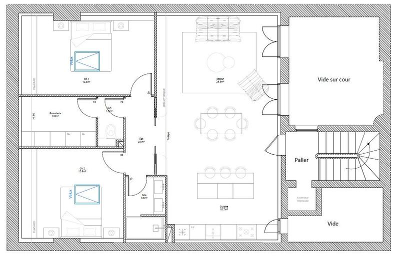 Appartement - 81 m² - 3 pièces