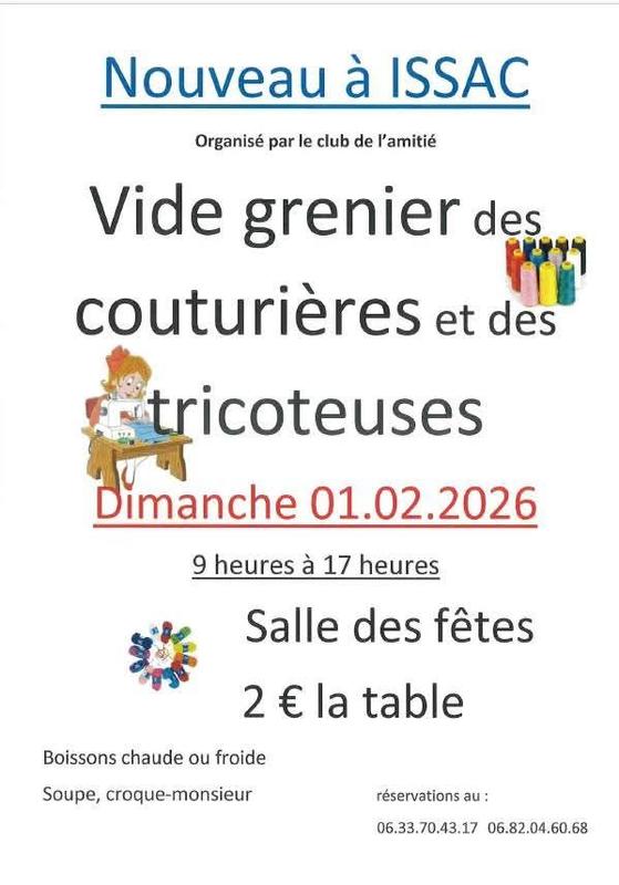 Vide grenier tricoteuses et couturières