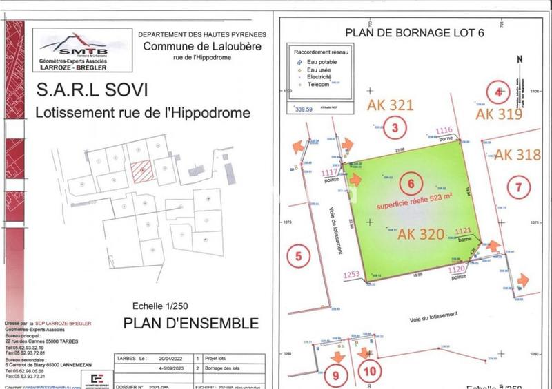 Terrain constructible - 523 m²