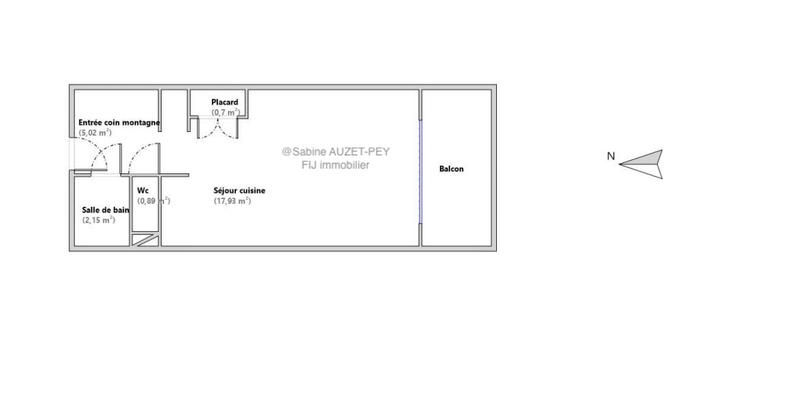 Studio - 30 m² - 1 pièce