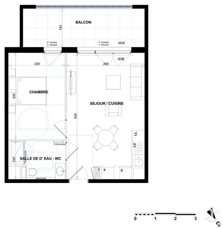Appartement - 41 m² - 2 pièces