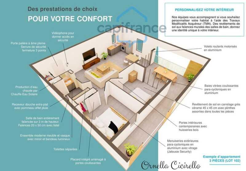Appartement - 41 m² - 2 pièces