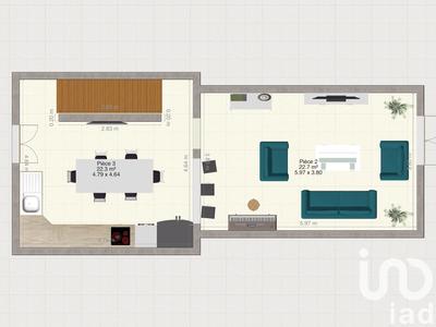 Maison - 70 m² - 3 pièces