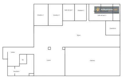 Appartement - 270 m² - 6 pièces