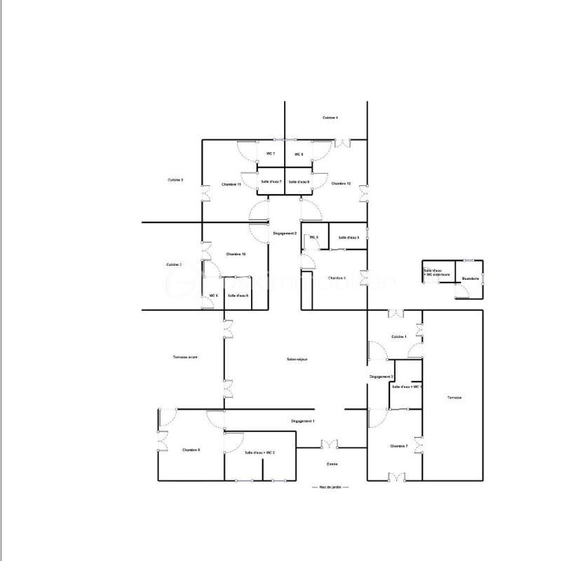 Immeuble - 320 m² - 14 pièces