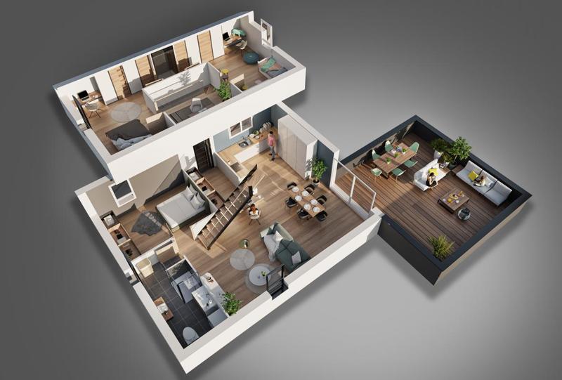 Appartement - 94 m² - 3 pièces