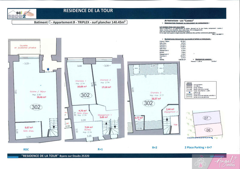 Triplex - 130 m² - 6 pièces