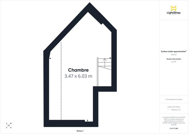 Duplex - 59 m² - 3 pièces