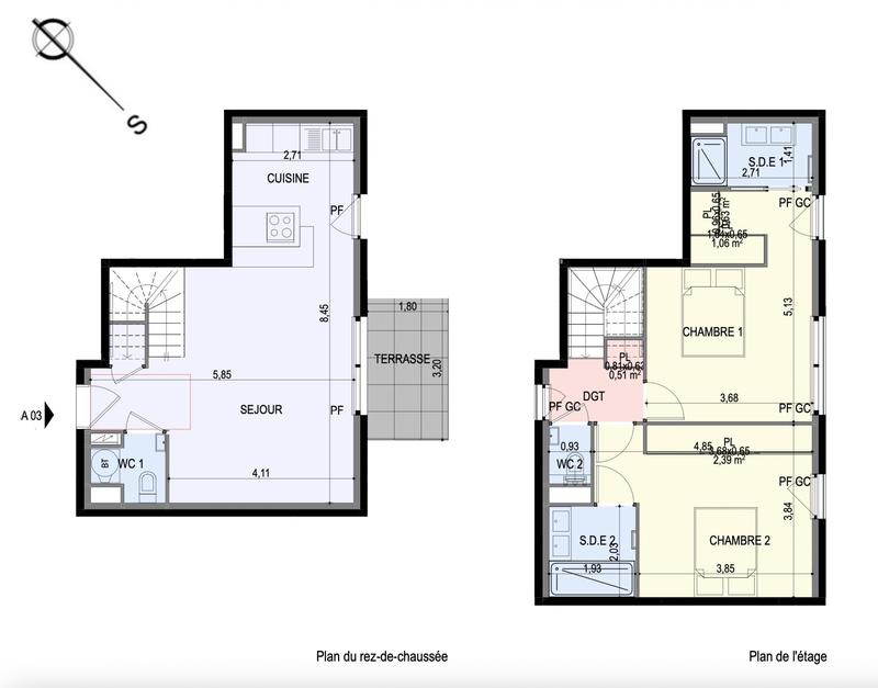 Maison - 80 m² - 3 pièces