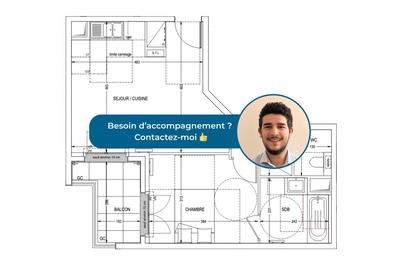 Appartement - 45 m² - 2 pièces