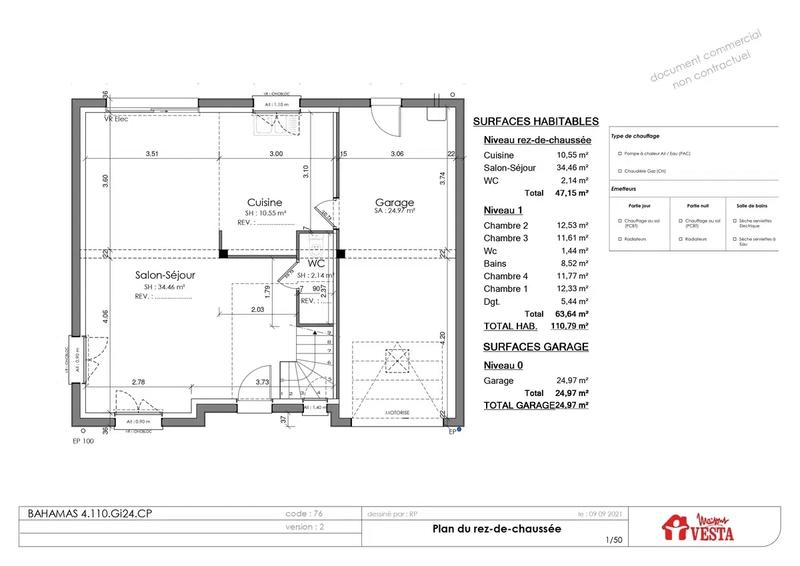 Maison - 110 m² - 5 pièces