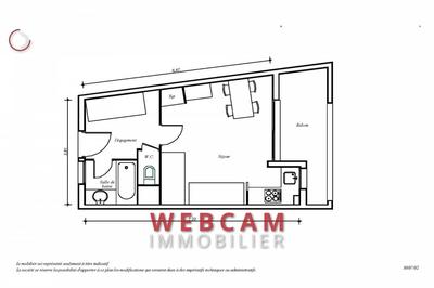 Studio - 27 m² - 1 pièce