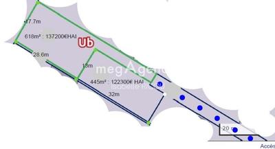 Terrain constructible - 445 m²