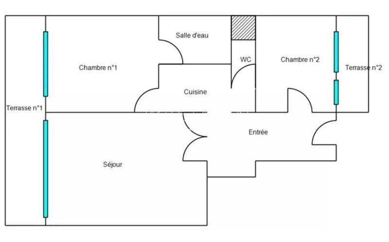 Appartement - 53 m² - 3 pièces
