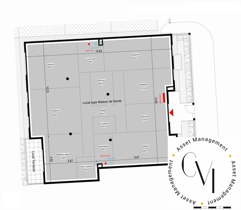 Local commercial - 214 m²