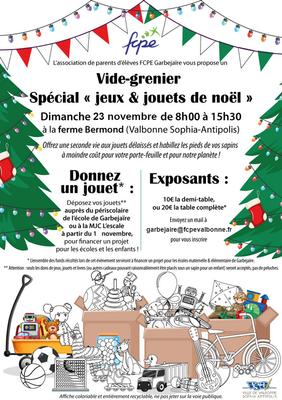 Bourse aux jouets de noël