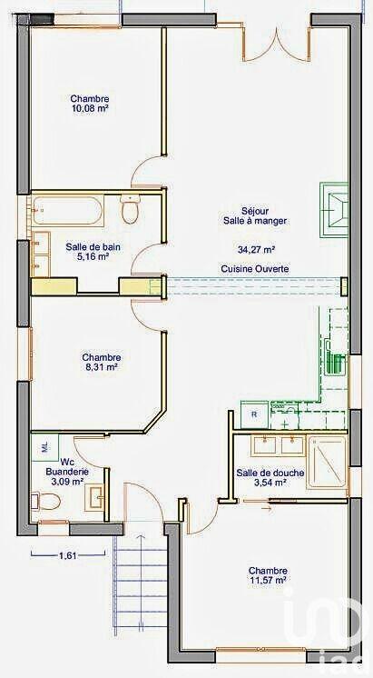 Maison - 85 m² - 4 pièces