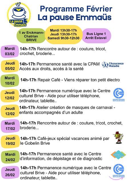 La Pause Emmaüs : Permanence avec la Cpam