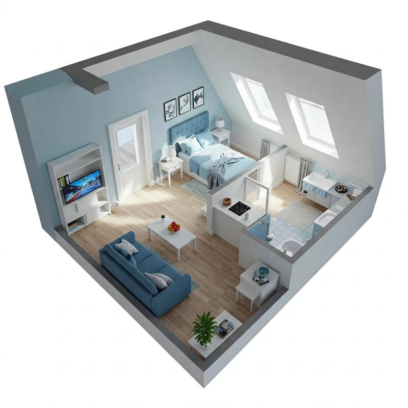 Appartement - 23 m² - 1 pièce