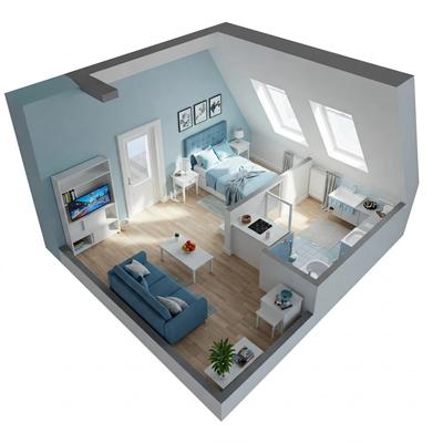 Appartement - 23 m² - 1 pièce